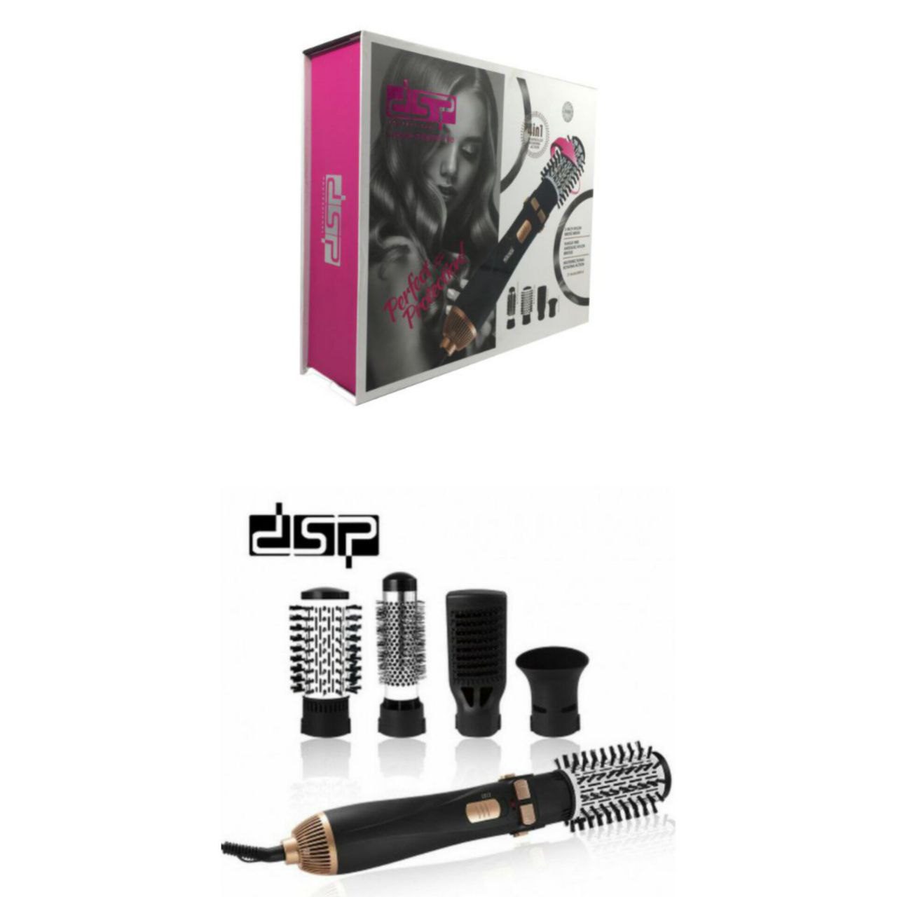 ویژگی های محصول: برند: دی اس پی 50001 دارای چرخش: دو طرفه دارای: 4 کار مختلف قدرت: 1200وات ولتاژ: 220v.240v کیفیت: عالی وزن: 300 گرم سبک گارانتی: دارد