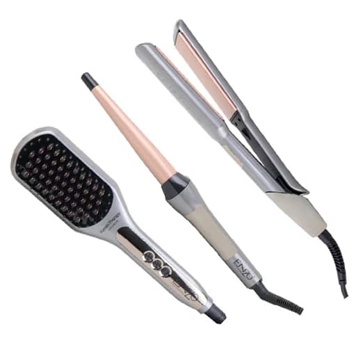 ست سه کاره اتومو بابلس کله قندی برس حرارتی انزو مدل3885