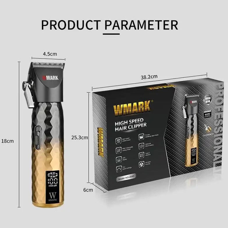 ماشین اصلاح کلیپر حرفه‌ای وی مارک wmark NG-2045